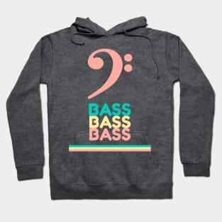 Bass pink bass clef Hoodie